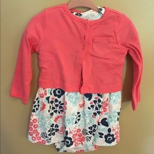 Carter's NWT dress and cardigan