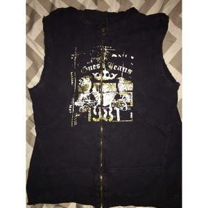 GUESS CUT OFF HOODIE