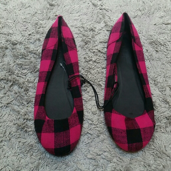 Forever21 Plaid Wool Flats