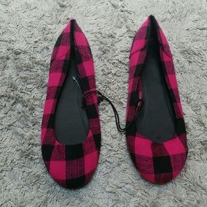 Forever21 Plaid Wool Flats