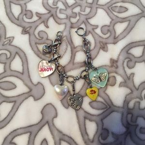 Juicy Couture Charm Bracelet with 6 charms.