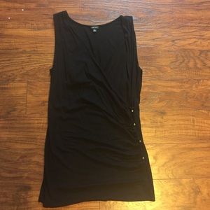 Nine West black Deep v neck tank