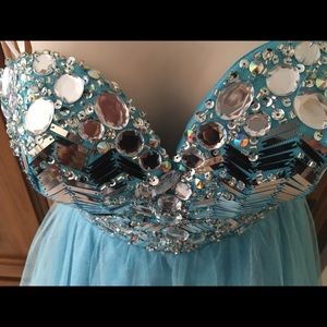 Stunning aqua blue Winter Formal dress!