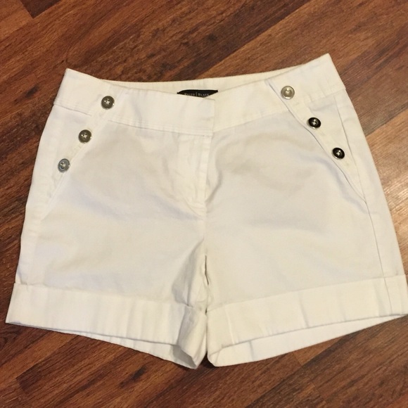 WHBM dressy white shorts