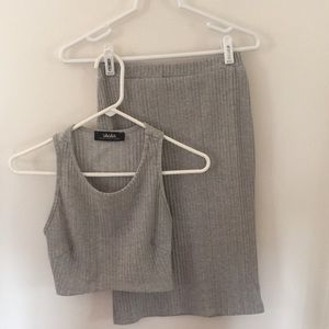 Lulus Two-piece Ribbed Set