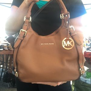 Michael Kors brown leather handbag