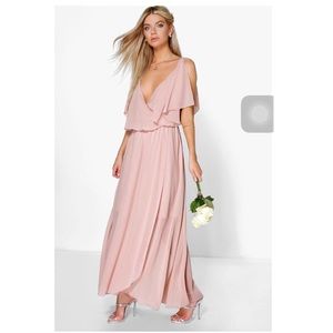 CHIFFON DOUBLE LAYER WRAP MAXI DRESS🌟