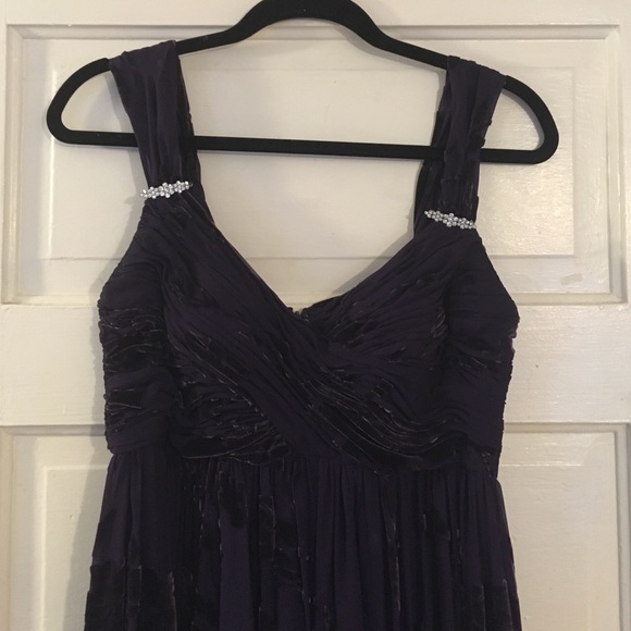 WORN ONCE purple velvet formal