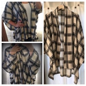 SABO SKIRT plaid slouch open tunic