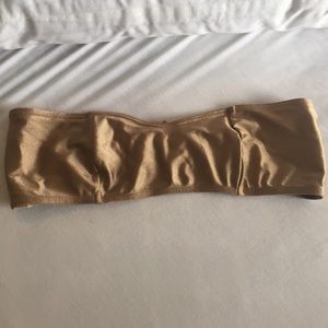 Nude/gold bandeau bra size S/M