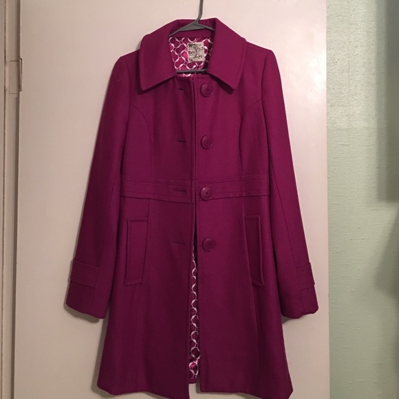 Plum Pea Coat