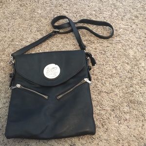 Black cross-body satchel!