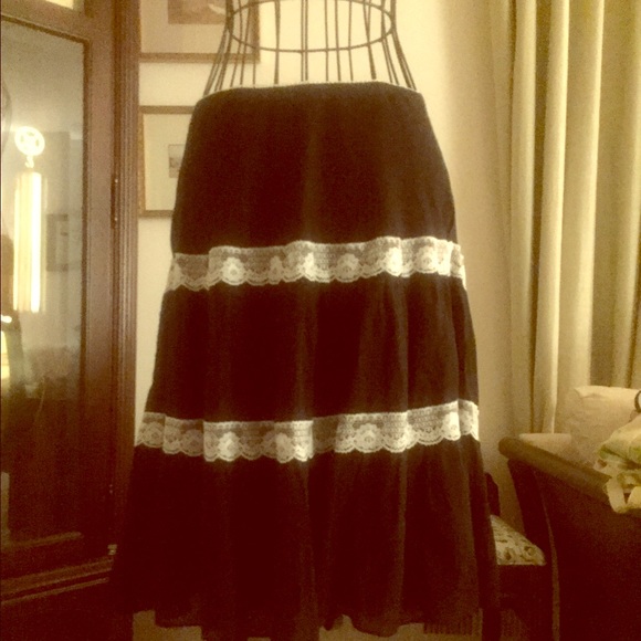 Knee length skirt