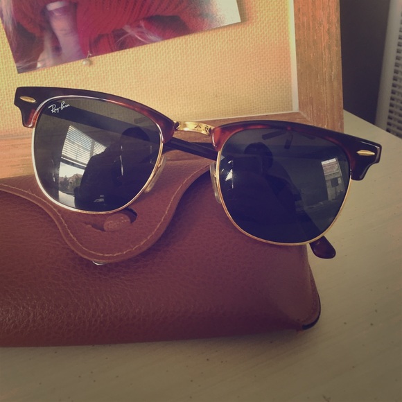 Gently Used Ray Ban Clubmaster 49/21 Sunglasses
