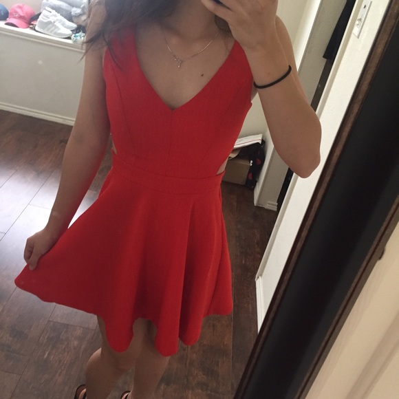 Red Skater Dress
