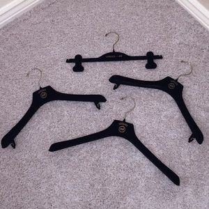 4 VERSACE FOR H&M BLACK VELVET HANGERS