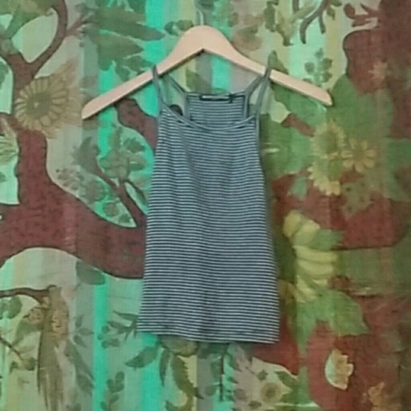 Blue&white crop top