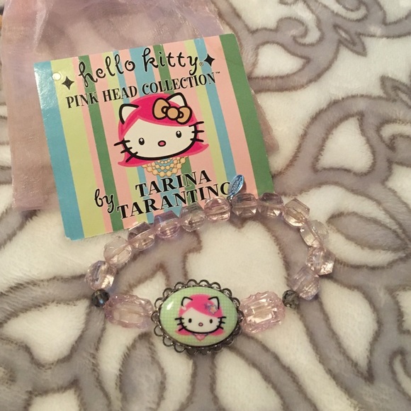 Tarina Tarantino Pink Head Hello Kitty Bracelet