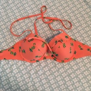 Aerie Pineapple Swimsuit Top-Size 34 C