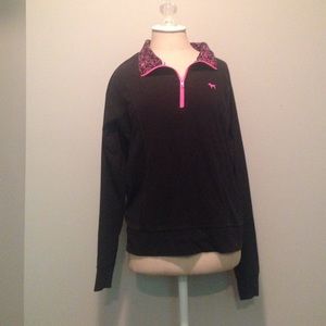 Pink half zip