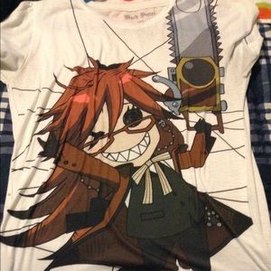Black Butler Grell T-shirt