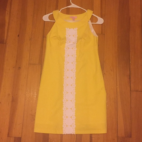 NWT, Lilly Pulitzer Jacqueline Dress Yellow Sz 0