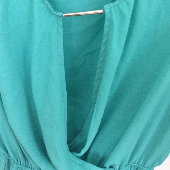 Teal and Silver Dress! - Picture 2 of 2