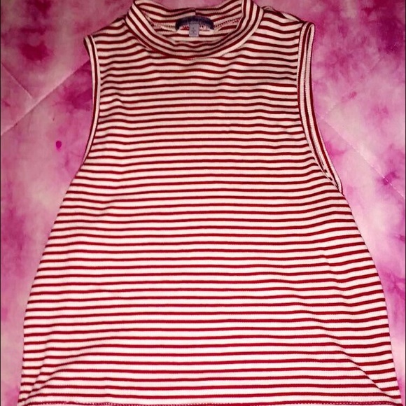 Red & White striped shirt