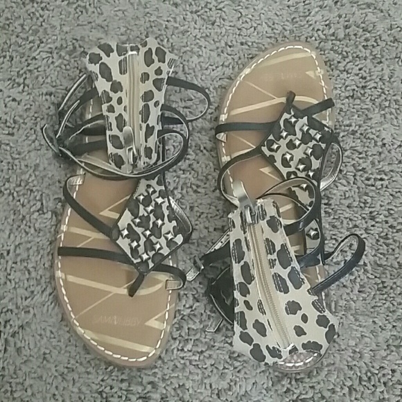 Leopard print gladiator sandal