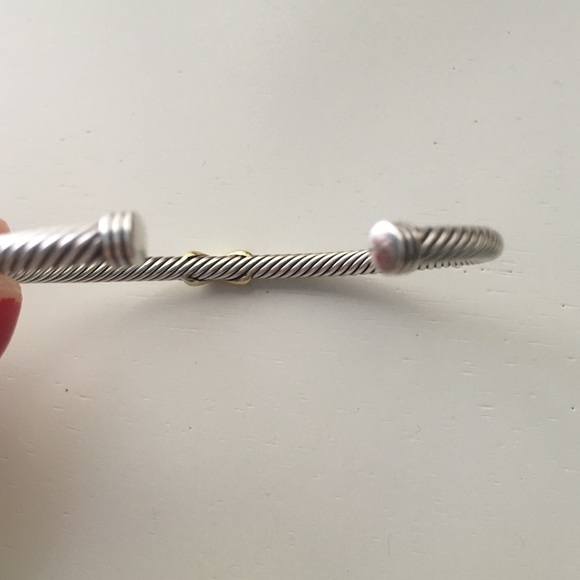 ❗️SOLD❗️David Yurman cable X bracelet with gold. - Picture 4 of 4