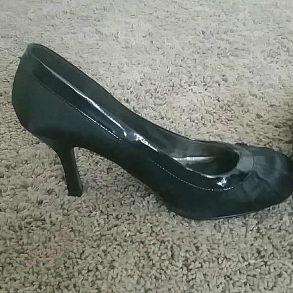 Black sateen pumps from Charlotte Russe! SIze 11