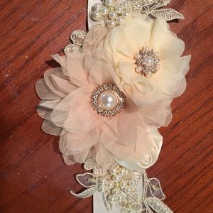 Beautiful vintage wedding gown sash