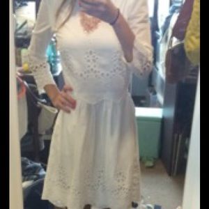 DV Dolce Vita White Eyelet Dress-Size Small