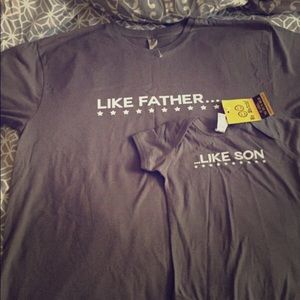 Matching father and son tshirt and onesie set!