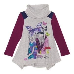 Deux Par Deux L'effet  Papillon Jersey Tunic