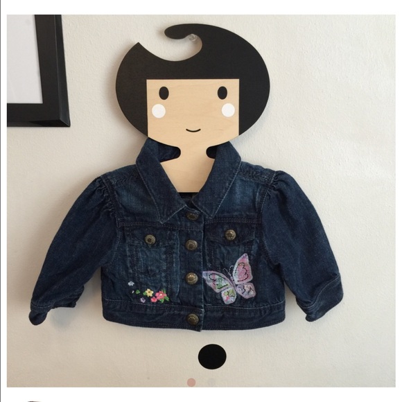Baby gap cropped denim jacket