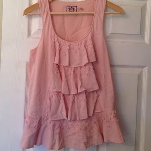 Juicy Couture pink Ruffle Top