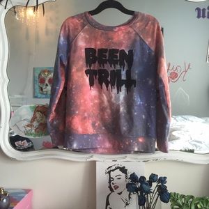 Been trill Galaxy sweatshirt size large