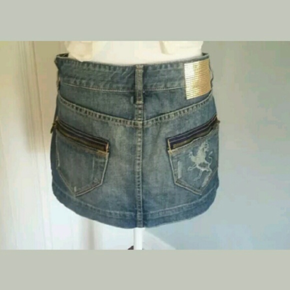 Express Quality Denim Size 4 Mini Skirt