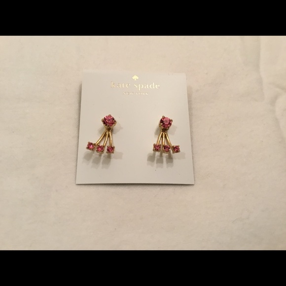 Kate Spade Dainty Sparklers Ear Jackets Earrings - Picture 2 of 4