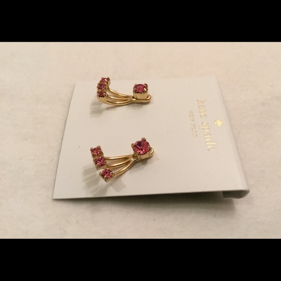 Kate Spade Dainty Sparklers Ear Jackets Earrings - Picture 4 of 4