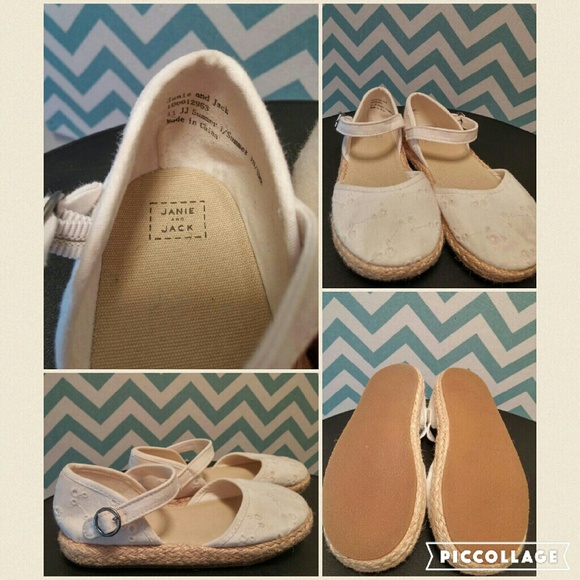 Janie and Jack white eyelet Sandals
