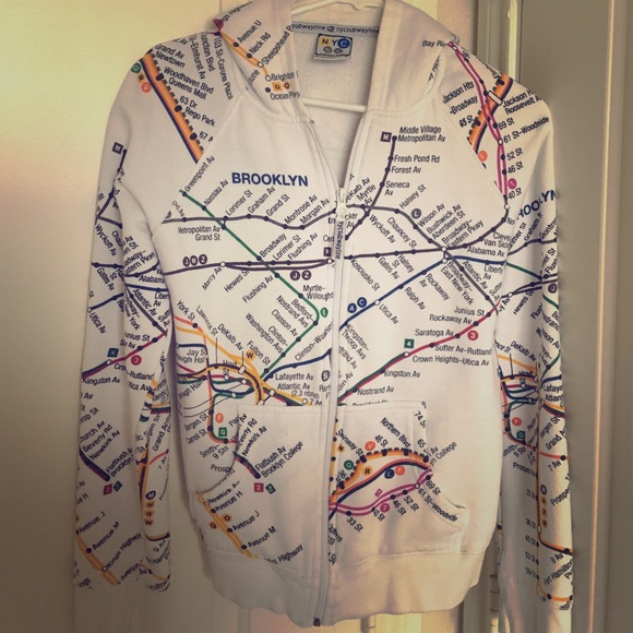 NYC Subway Line Hoodie
