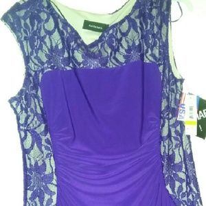 PURPLE FLOOR LENGTH DRESS