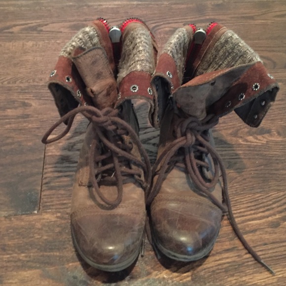 Steve Madden Shoes - Steve Madden Lace Up Booties-Size 5.5/6