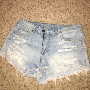 American Eagle High Waisted Denim Shorts