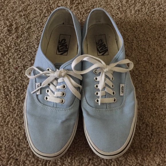 Light Blue Authentic Vans