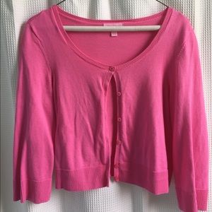 Lilly Pulitzer Cropped Pink Sweater