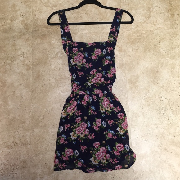 Floral pinafore dress