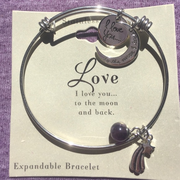 Silver charm bracelet